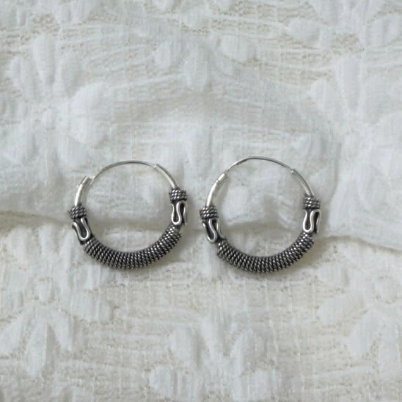 Sterling Silver Bali Rope Hoop Earrings · Artisan Inspired Texture · Timeless Treasure · Meaningful Keepsake