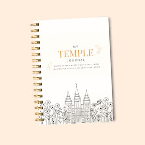 LDS Guided Temple Journal | Soft Cover, Wire-O Bound