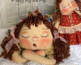 Primitive Doll Pattern, Rag Doll, Sleepy, Primitive Patterns, Primitive Rag Doll, Primitive Raggedy Pattern, Sleeping Doll, So Sleepy Suzy