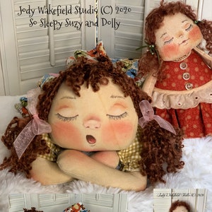 Primitive Doll Pattern, Rag Doll, Sleepy, Primitive Patterns, Primitive Rag Doll, Primitive Raggedy Pattern, Sleeping Doll, So Sleepy Suzy