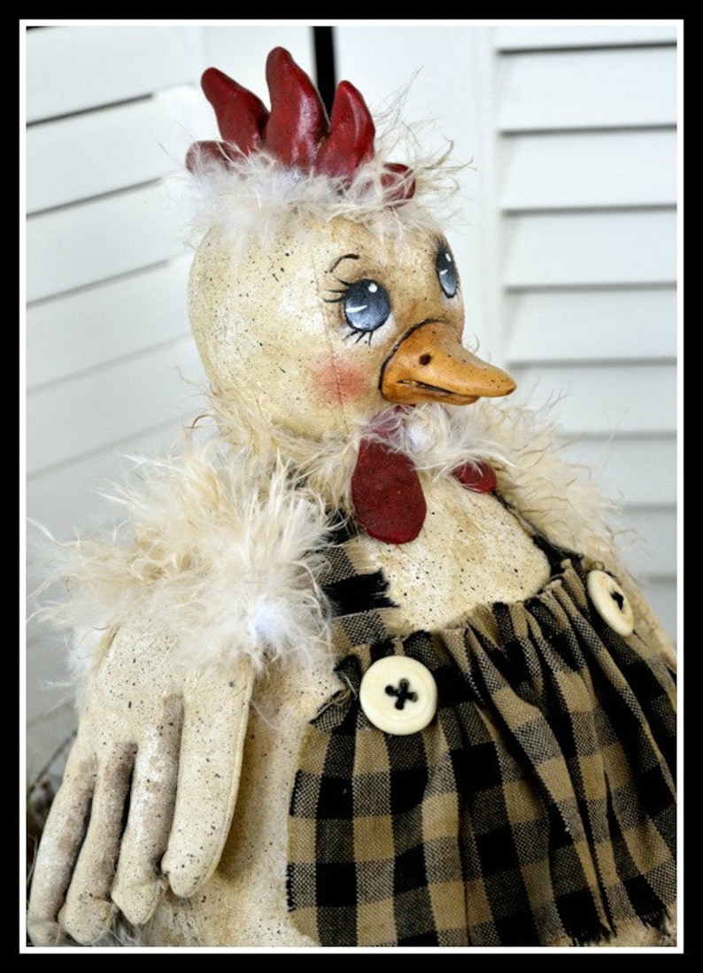 Primitive Chicken Pattern PDF E-pattern PDF instant ...
