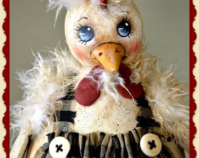 Primitive Chicken Pattern, E-pattern, PDF Instant Download Pattern ...