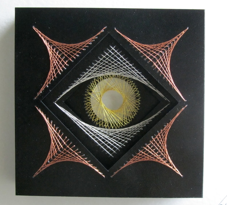 STRING ART Home Décor Abstract EYE Wall Art Handmade Original Design