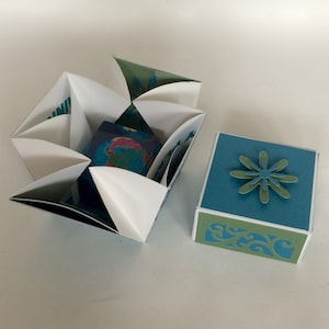 1st ANNIVERSARY Explosion Box ORIGINAL Design Gift Card W/globe in the ...