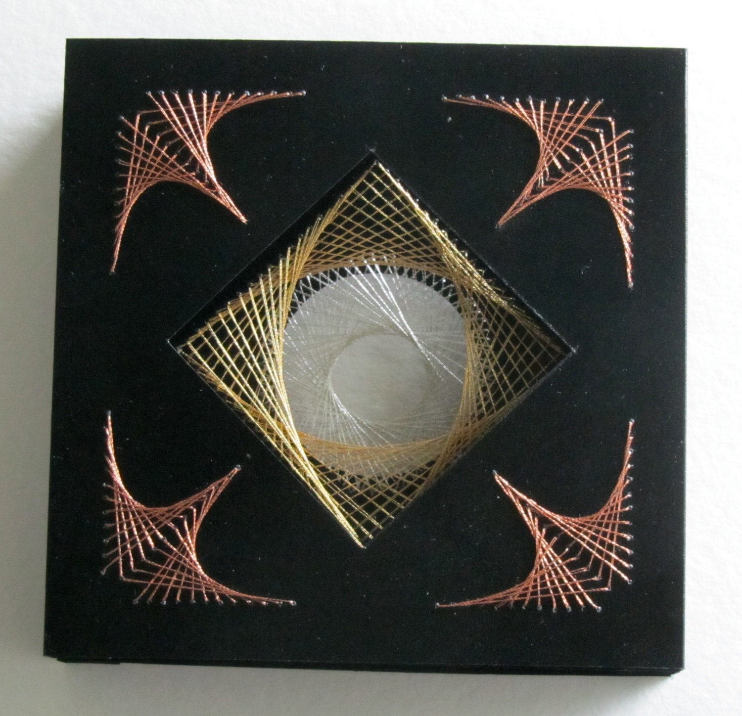 String Art Home Décor Abstract Wall Art Handmade Original Etsy