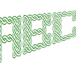 MONOGRAM of Eternity Celtic Knots Handmade PAPERCUT Letters. St Patrick, ENGAGEMeNT, WEDDiNG, NEWBoRN , B-DAY Gift, Wall Art Décor. OOaK image 3