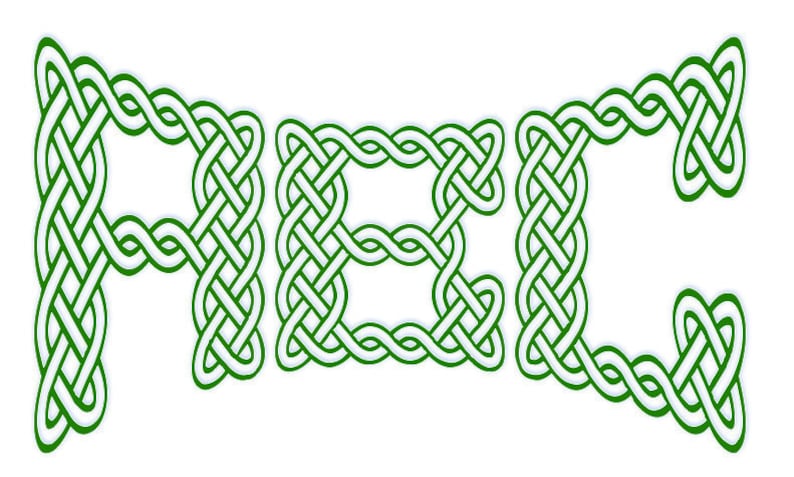 MONOGRAM of Eternity Celtic Knots Handmade PAPERCUT Letters. St Patrick, ENGAGEMeNT, WEDDiNG, NEWBoRN , B-DAY Gift, Wall Art Décor. OOaK image 2