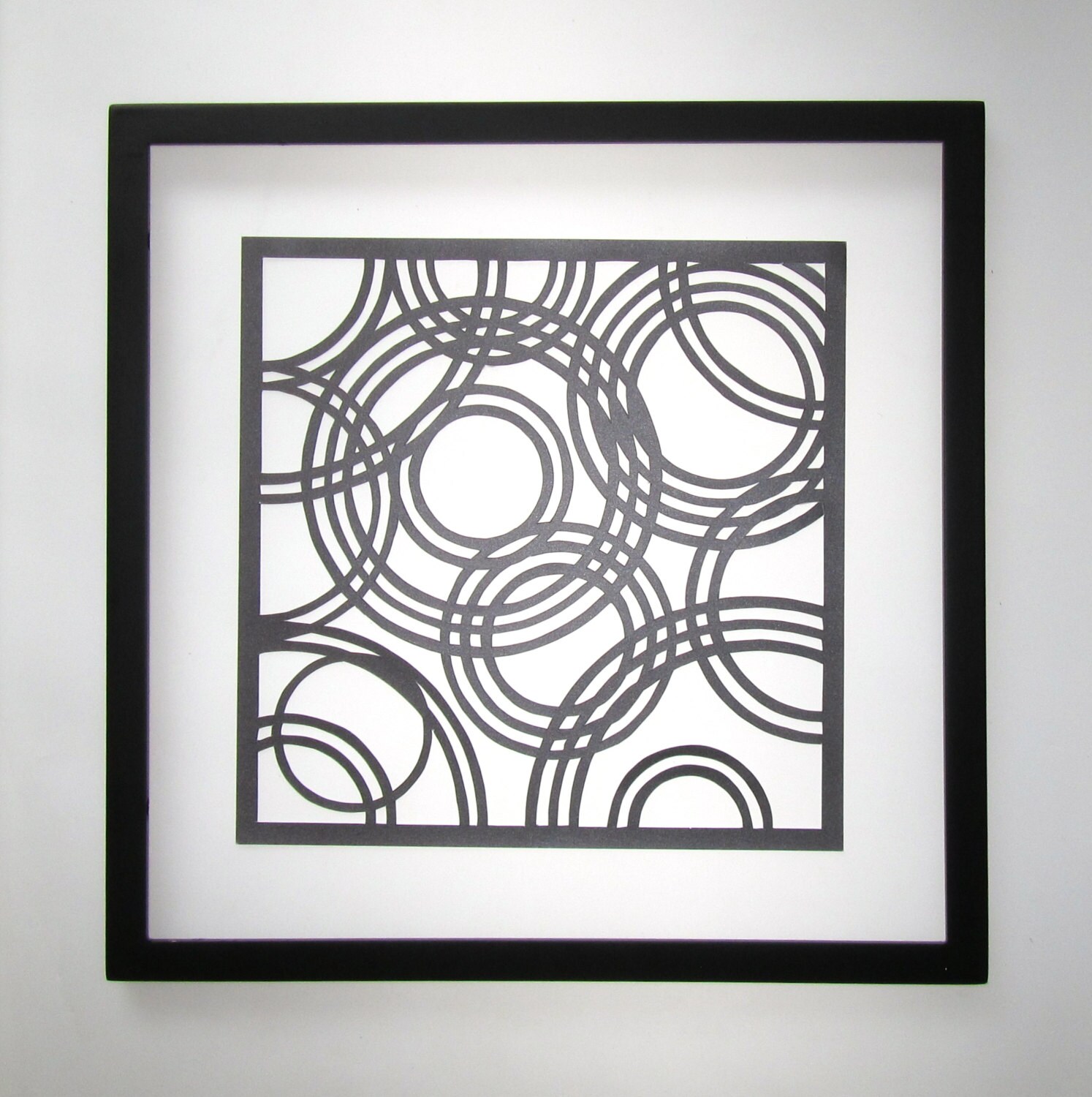 Cercles De Life Original Geometric Paper Cut Design Wall Art Etsy Canada