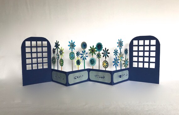 Joyeux Anniversaire Salutations Card Original Design Accordeon Etsy France