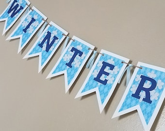 冬のバナーキット デジタルカッティングファイル SVG、DXF、PDF、Studio