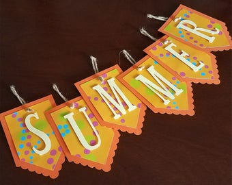 サマーバナーキット SVG、DXF、PDF、スタジオデジタルカットファイル