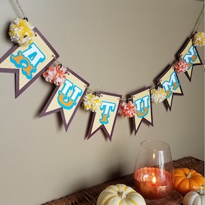 Autumn Banner kit SVG, DXF, PDF, Studio digital cut file