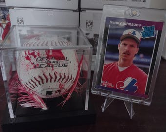 Randy Johnson's one in a million pitch, game ball.