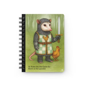 Sir Robin the Not-Quite-So-Brave-as-Sir-Launcelot - Spiral Notebook | Monty Python