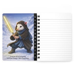 Pink Lightsaber - Possum Jedi | Spiral Bound Journal Bild 2