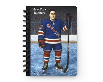 New York Rangers Vintage Hockey Spiralgebundenes Notizbuch