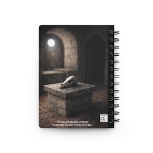 White Lightsaber Jedi Mouse Illustration Spiral Bound Journal image 7
