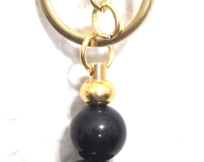 Upcycled Jewelry Keychain – Handmade Beads, Charms, Gemstone & Rhinestone Accessories