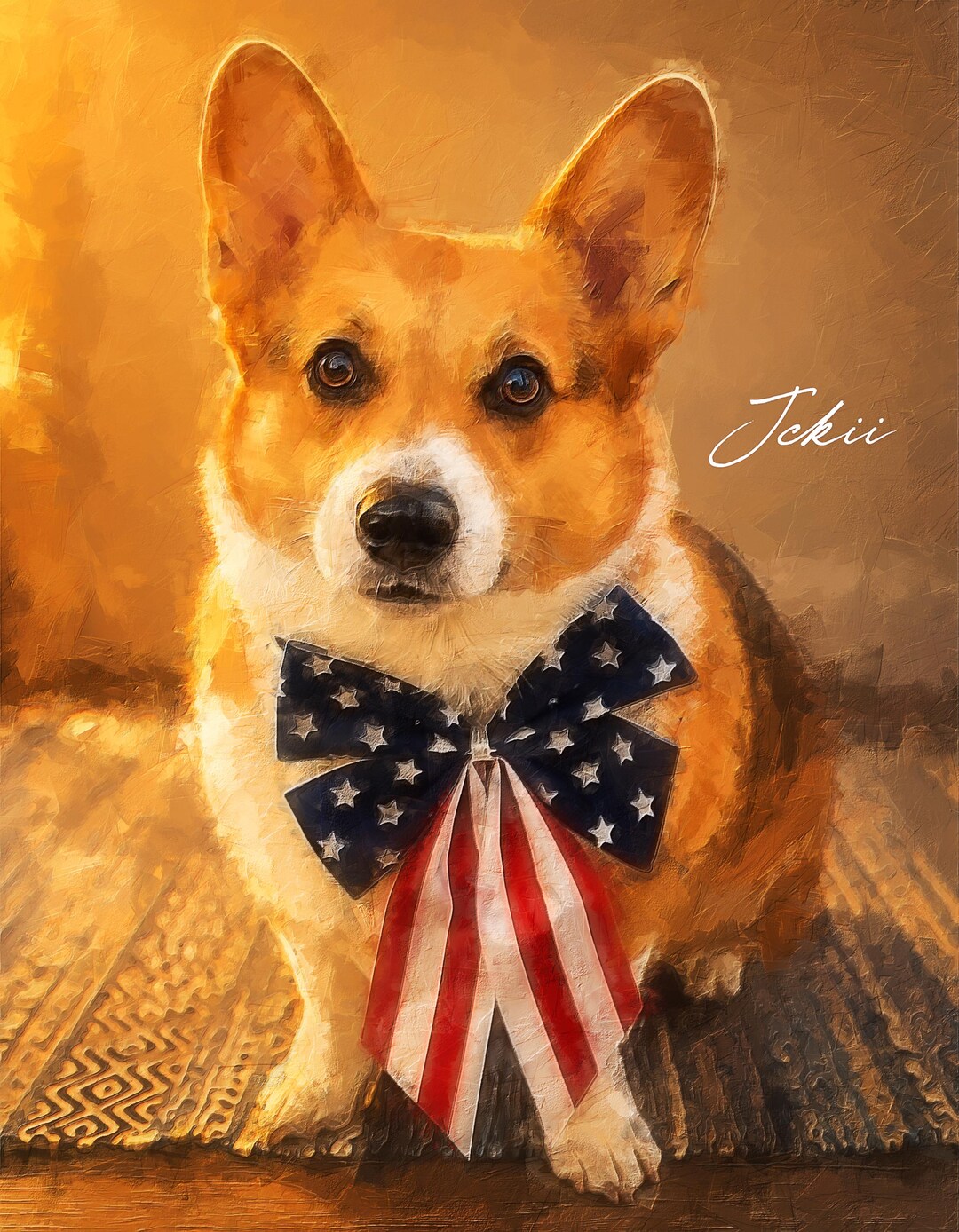 Personalized Digital Pet Portraits From Photo, Custom Dog and Cat ...