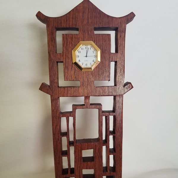 Chinese Garden Clock.  (for indoor use only)
