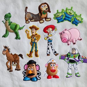 Disneyworld Toy Story Embroidered Patches,  Toy Story Iron On Patches, Woody, Buzz Lightyear Patches, Disneyworld Trip Gift, Gift for Her