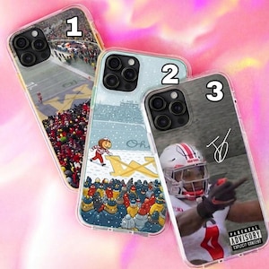 Brutus Ohio State Snow Fan Phone Case, Football Winter Phone Cover, Game Day Phone Case, Fan Gift, iPhone Samsung Case, Unisex Gift