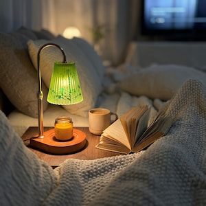 Flammenlose Kerzenwärmerlampe, höhenverstellbare Wachswärmer mit Timer, dimmbare Duftlampe für Häuser mit Kindern und Haustieren