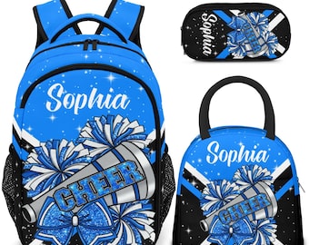 Authentic Nfinity Blue Sparkle Cheer Backpack | Personalized  display picture 2