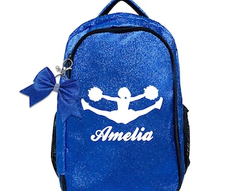 Mochila de animadora personalizada: Regalo para el equipo de animadoras con nombre bordado, mochila escolar de animadoras