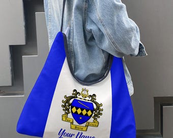 Personalized Tau Beta Sigma Bag,Tote Bag with Name,Shoulder Bag,Sorority Handbag,Sorority Gift