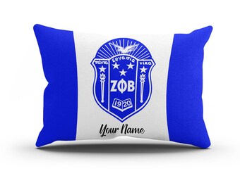 Personalized Zeta Phi Beta Pillow Case,1920 Sorority Gift,Home Decor