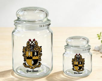 Personalized Alpha Phi Alpha Candy Jar,Glass Treat Jar,1906 Fraternity Gift,Cookie Jar