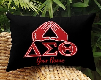 Personalized Delta Sigma Theta Pillow Case,Sorority Gift,Home Decor