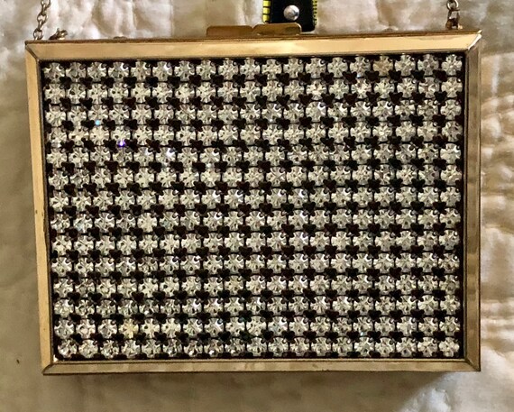 Vintage Vanity Purse,Vintage Rhinestone Vanity Pur