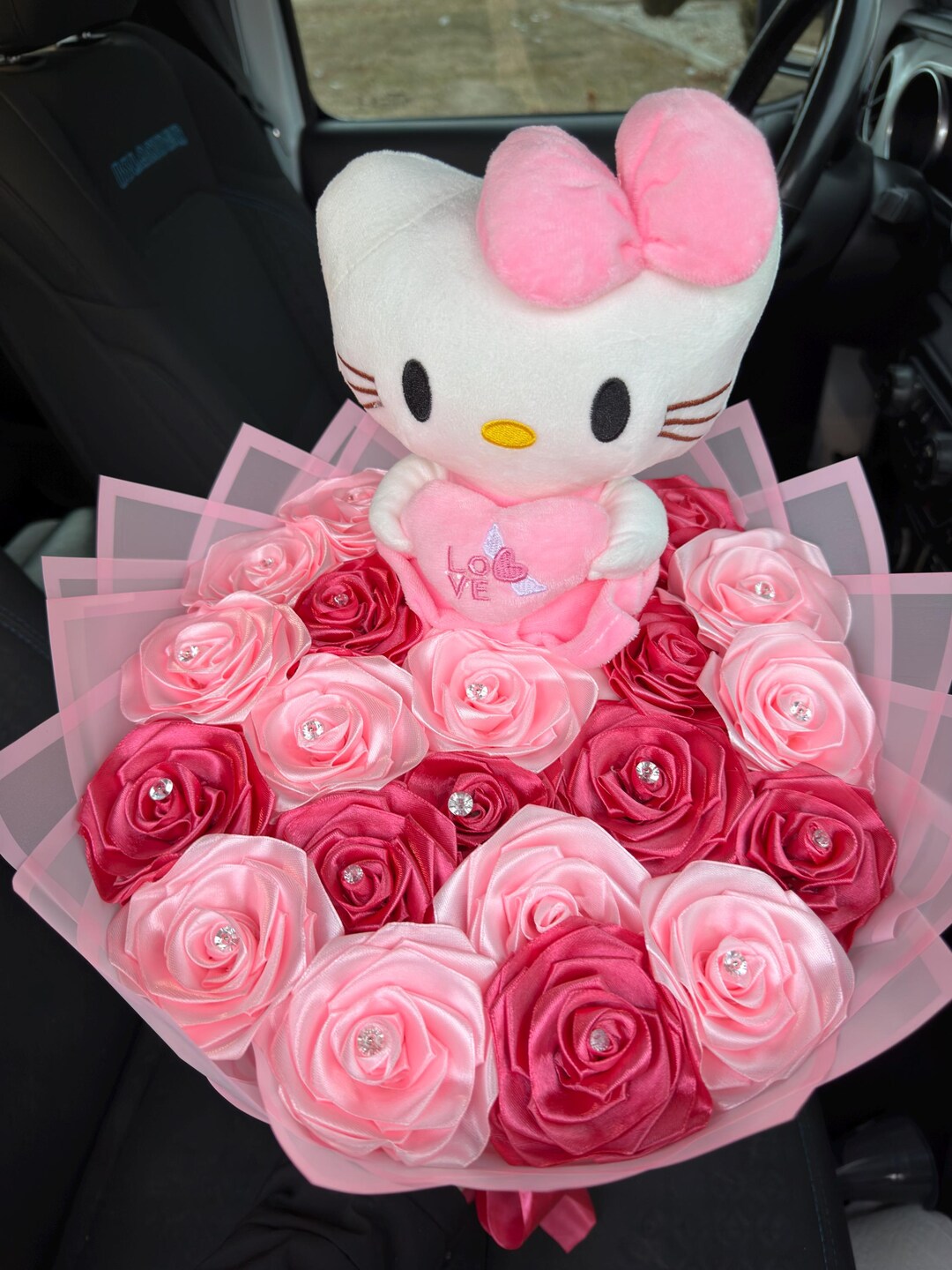 Hello Kitty Bouquet 20 Eternal Roses - Etsy