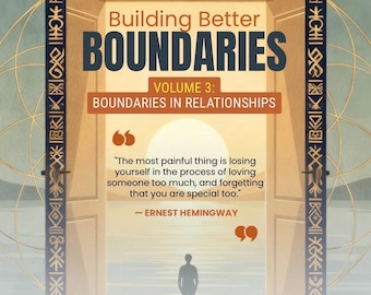 Relationships Boundaries Workbook - Therapy Self Help (PDF Pattern)
