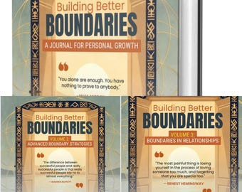 Boundary Building Workbook Bundle – Therapy for Personal Growth (Digital Download)