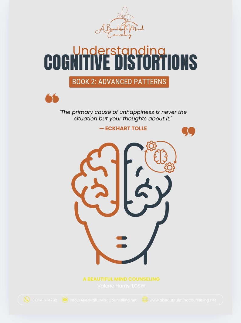 Cognitive Distortions Workbook: Advanced CBT Techniques, Book 2 (PDF ...