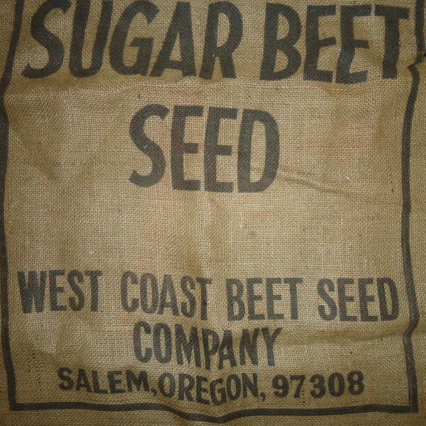 Burlap vintage Sugar Beet Sack