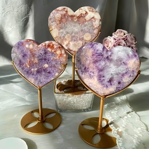 Pink Amethyst Heart - Etsy
