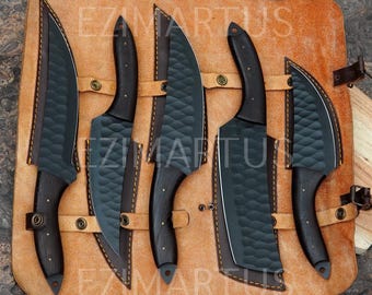 Professional Kitchen Knife Set | Carbon Steel Cookware | Cooking Tools for Home & Restaurant