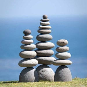 Giant Handmade Natural Balanced Stone Rock Cairns