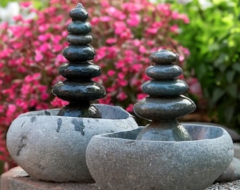 Handmade Serenity Cairn Water Fountains