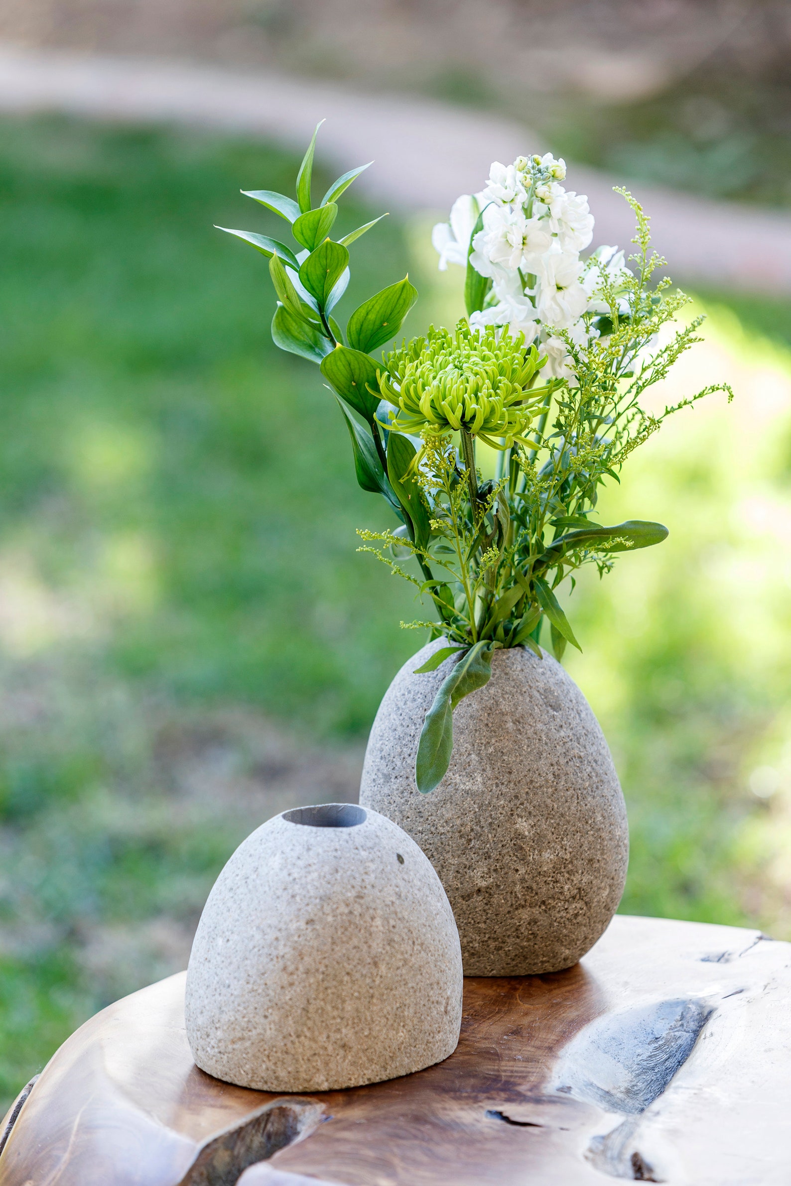 Hand Carved Natural Stone Bud Vase Centerpiece Decoration Etsy