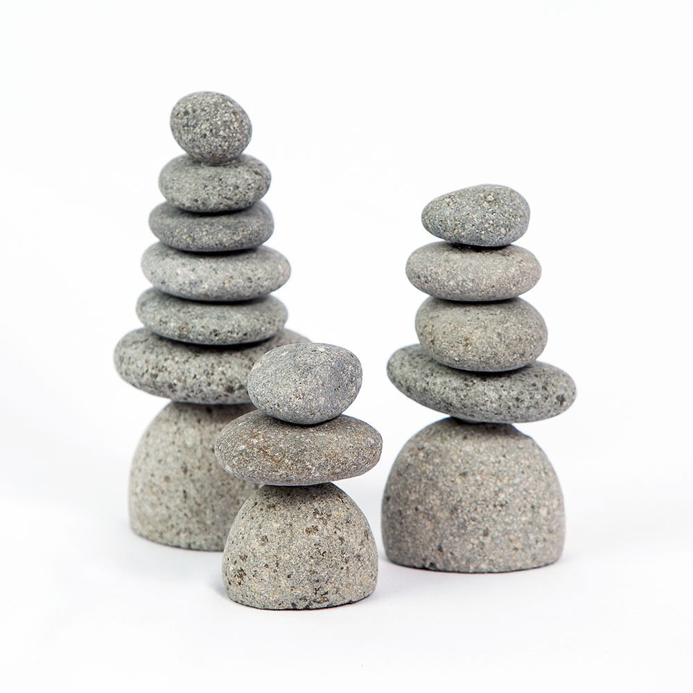 Natural River Stone Rock CAIRN SCULPTURE Stacked Stone Balanced Rock Zen  Stones Meditation -  Israel