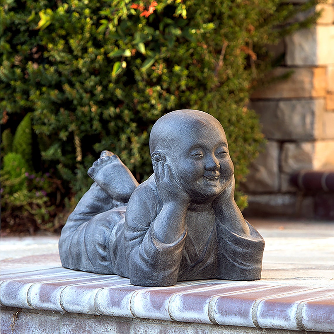 Ultimate Dreaming Shaolin Monk Statue Perfect for Any Outdoor Etsy