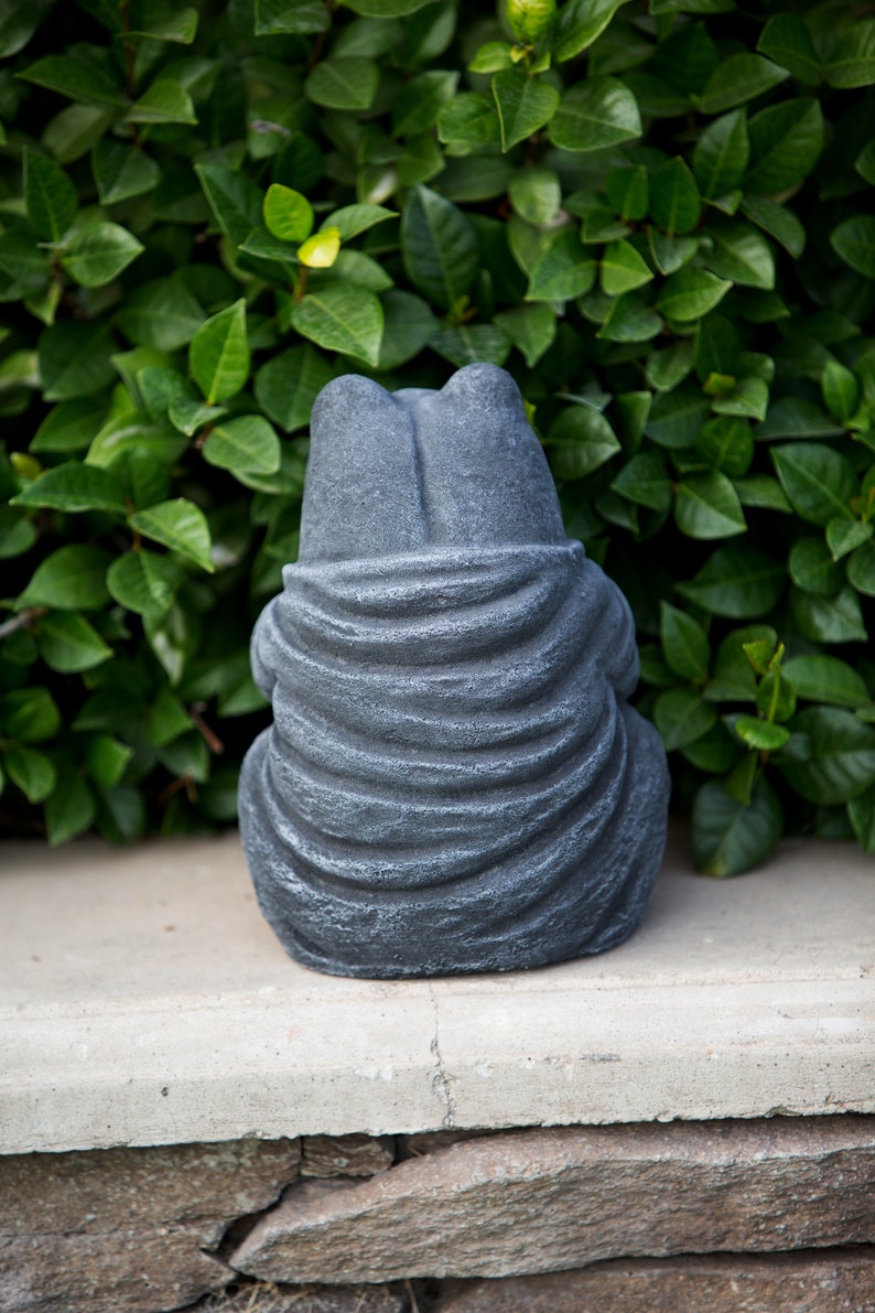 Meditating Frog Garden Statue Sculpture Praying Frog Zen Yoga Etsy