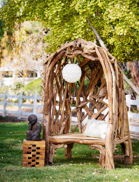 Teak Wood Arbor Bench Garden Pavilion Gazebo Outdoor Uk Teak Wood Arbor Bench Garden Pavilion, Garden Age Supply Habini