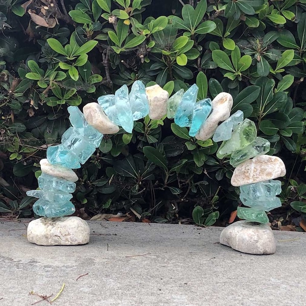 Stone and Glass Sculpture Etsy