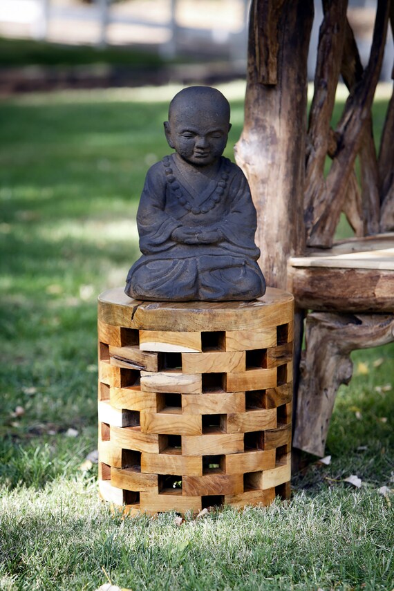 Teak garden stool new arrivals
